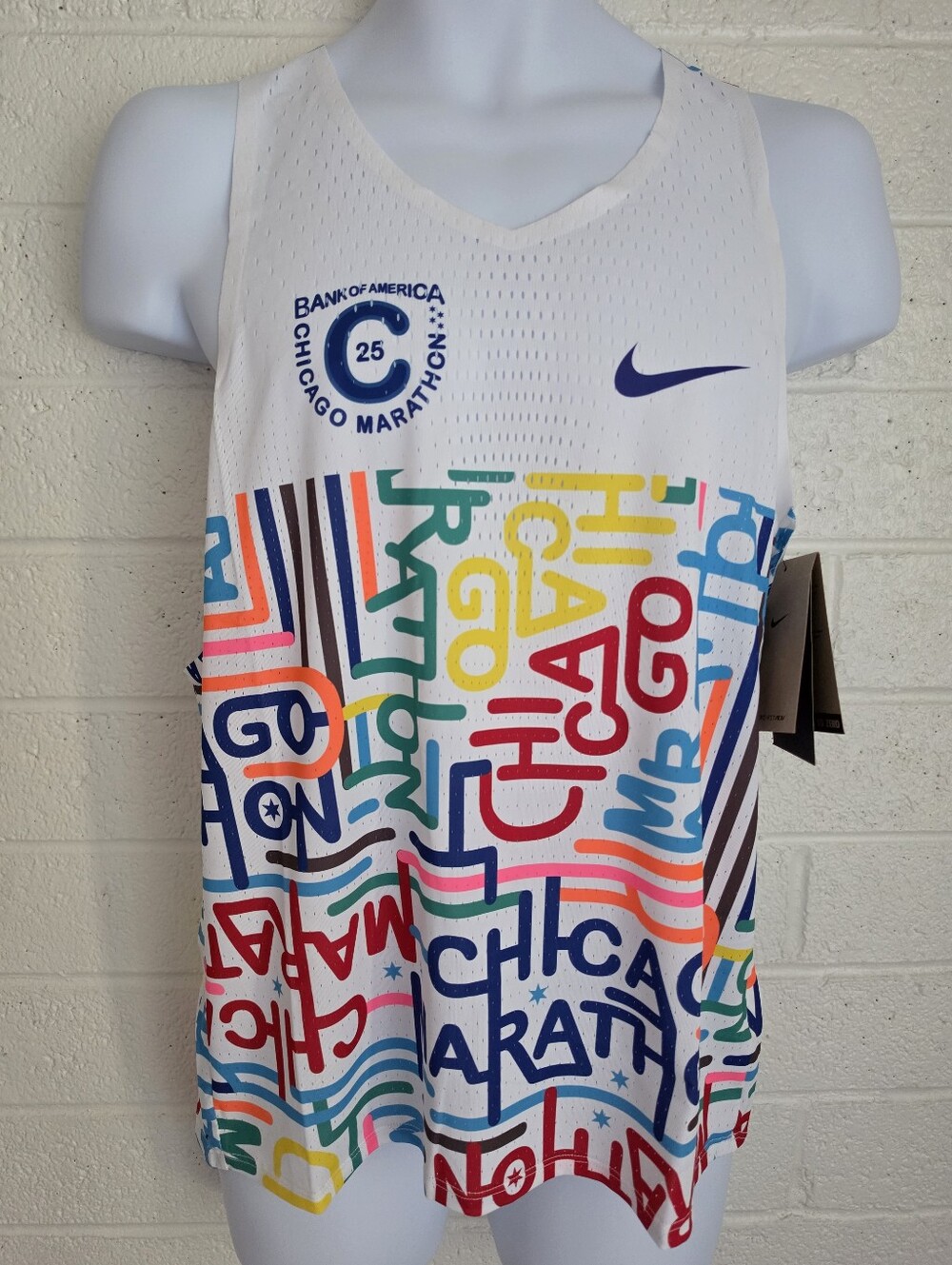 Nike AeroSwift Dri-FIT ADV Chicago Marathon 2025 Running Singlet Sz L HQ4277-100